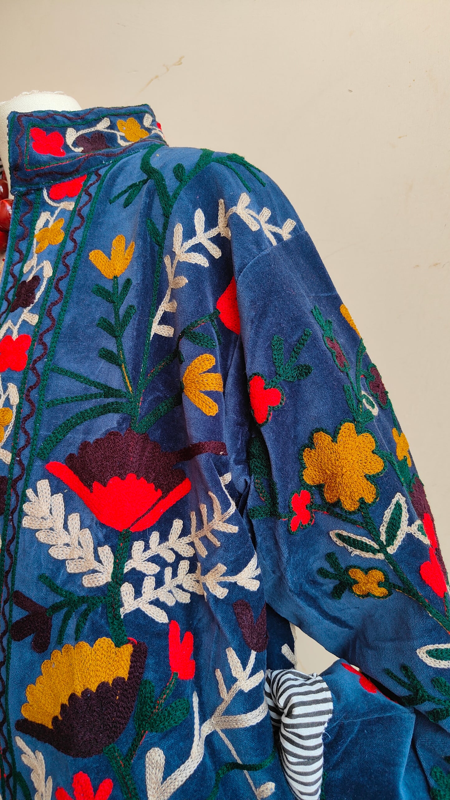 Giacca Boho con Tasche Laterali
