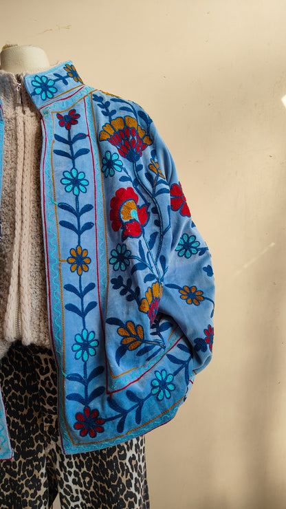 Giacca Boho con Tasche Laterali