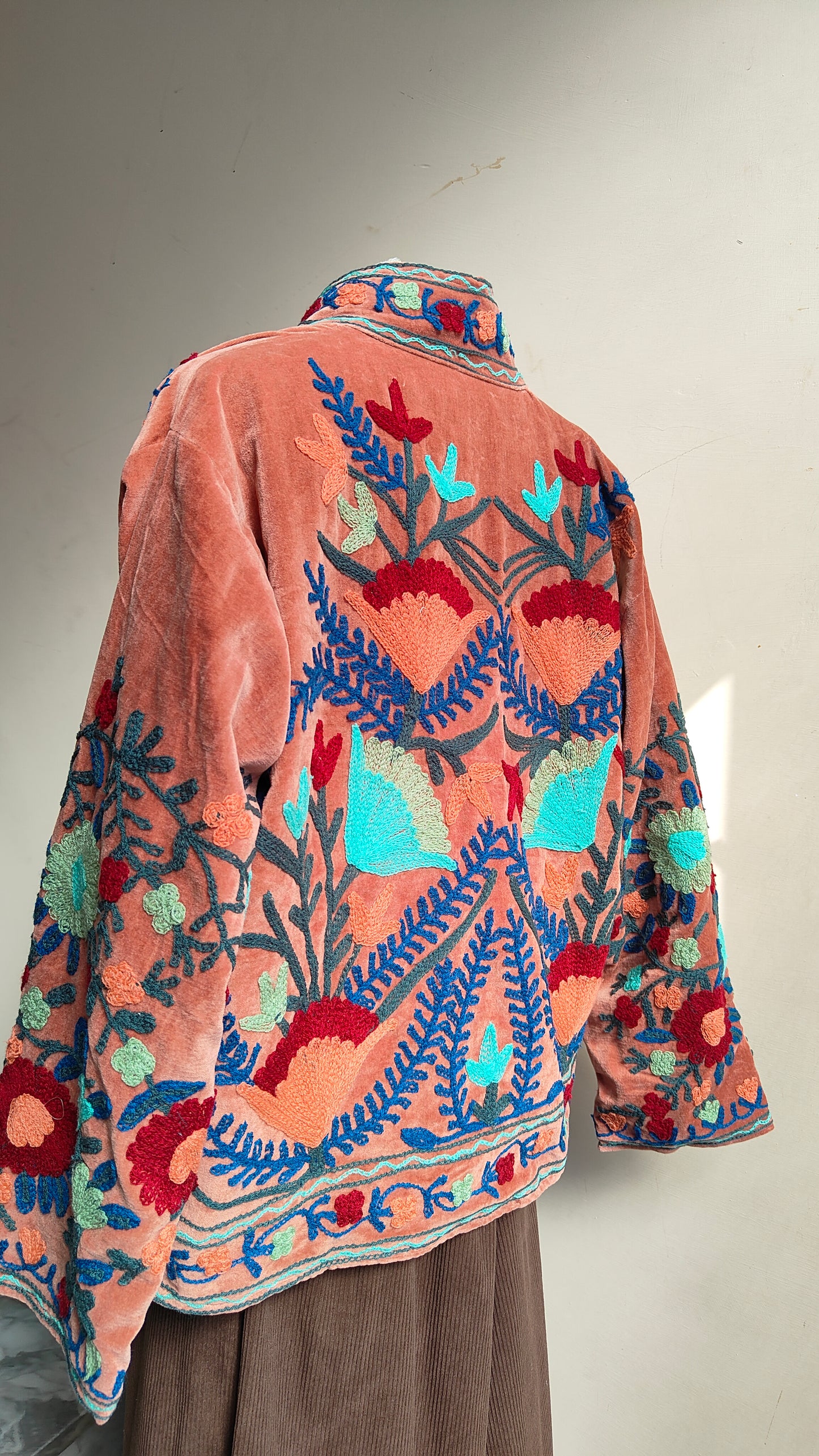 Giacca Boho con Tasche Laterali