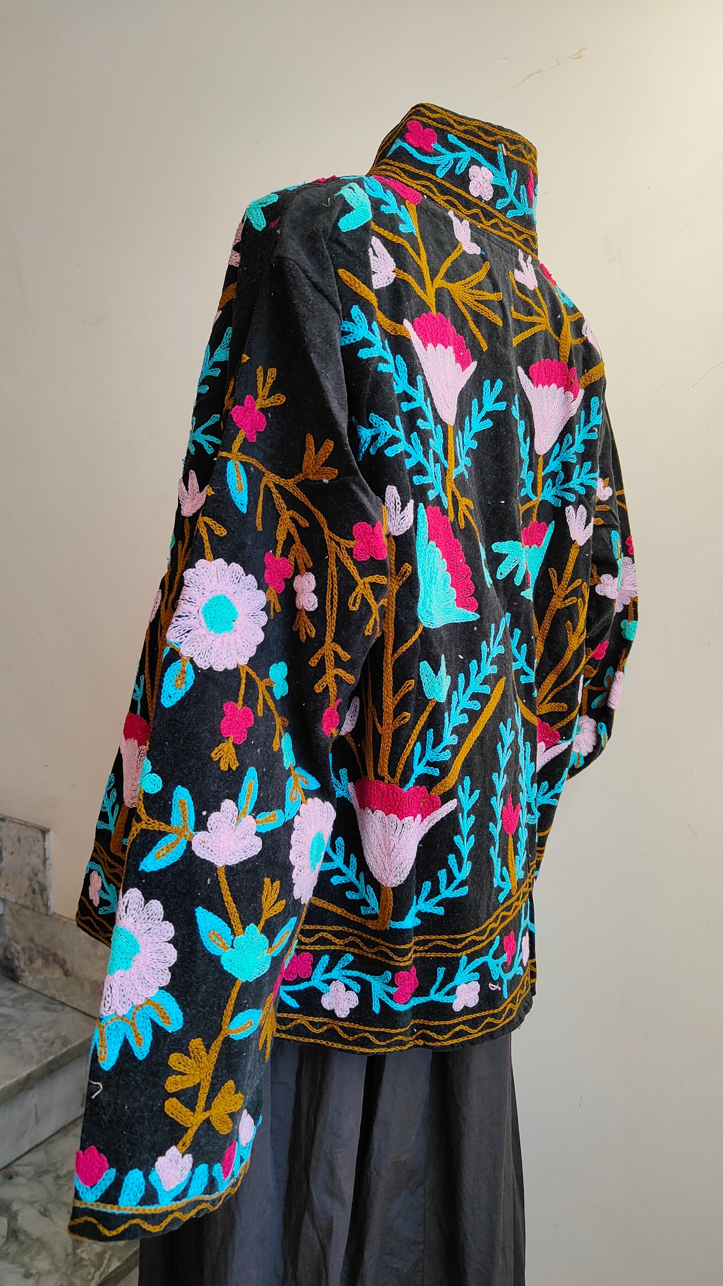 Giacca Boho con Tasche Laterali