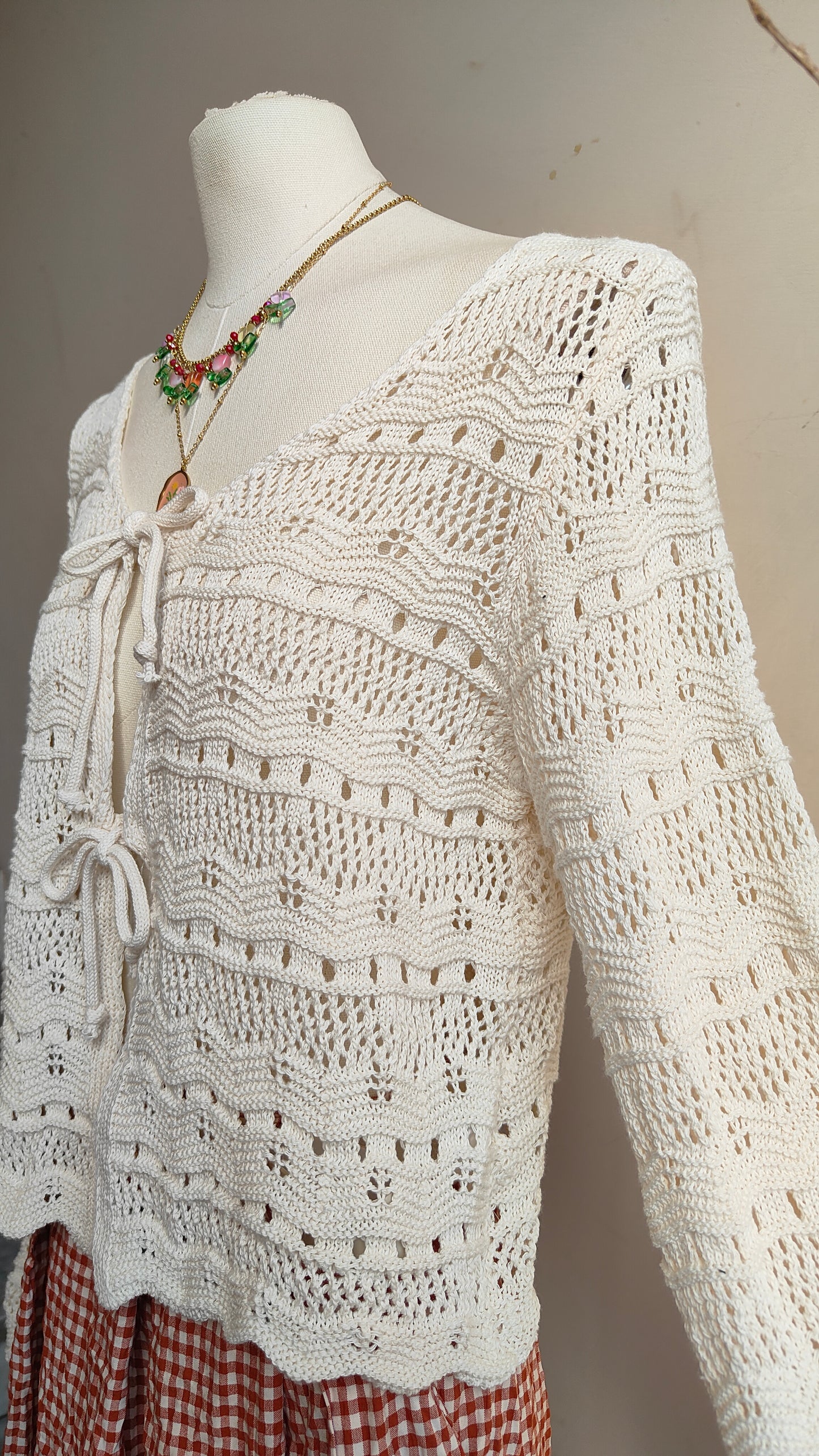 Cardigan Fili di Nuvol in cotone