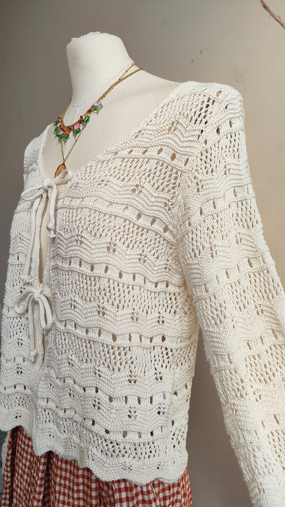 Cardigan Fili di Nuvol in cotone