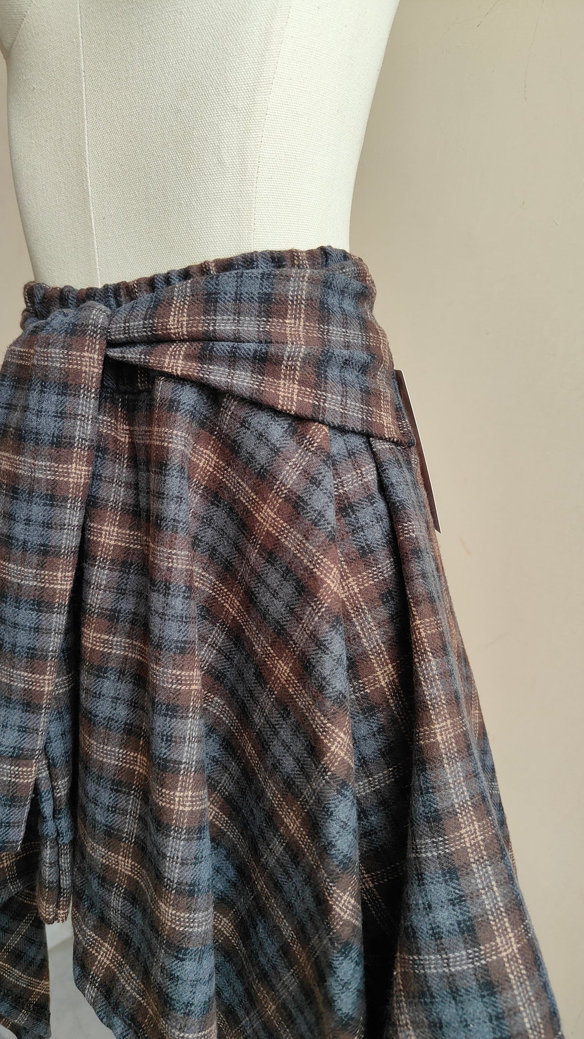 COMPLETO CHECK BORCHIE – CAMICIA & GONNA ASIMMETRICA