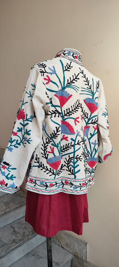 Giacca Boho tasche Canapa