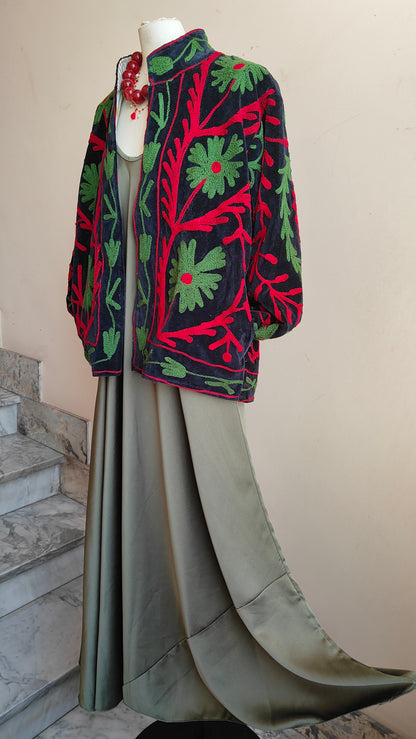 Giacca Boho con Tasche Laterali