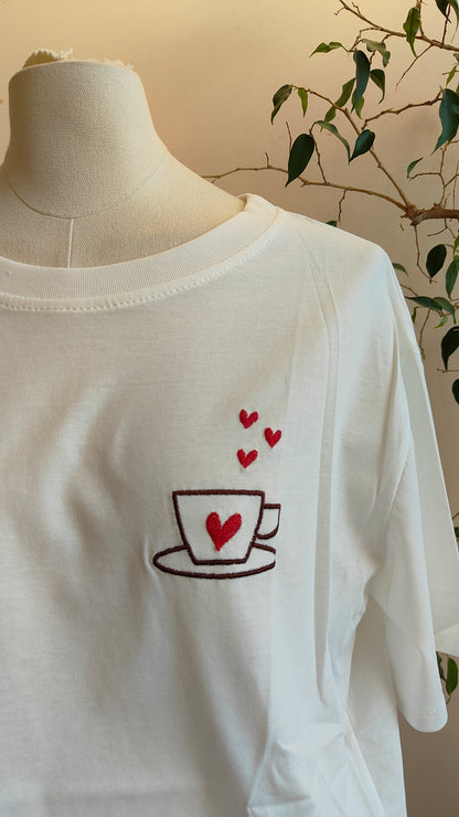 T-shirt caffè