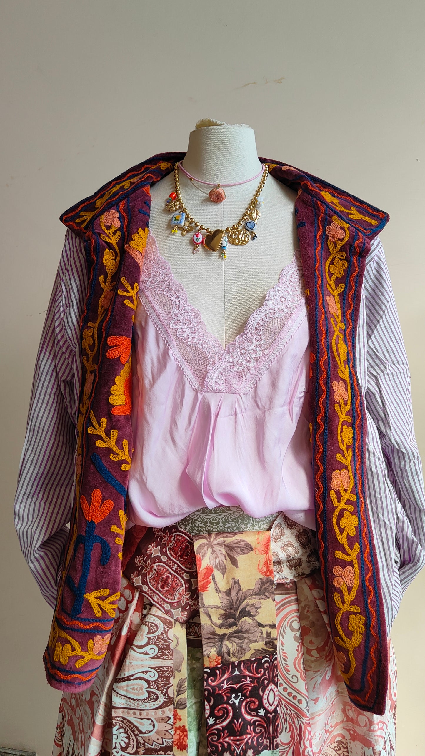 Giacca Boho con Tasche Laterali