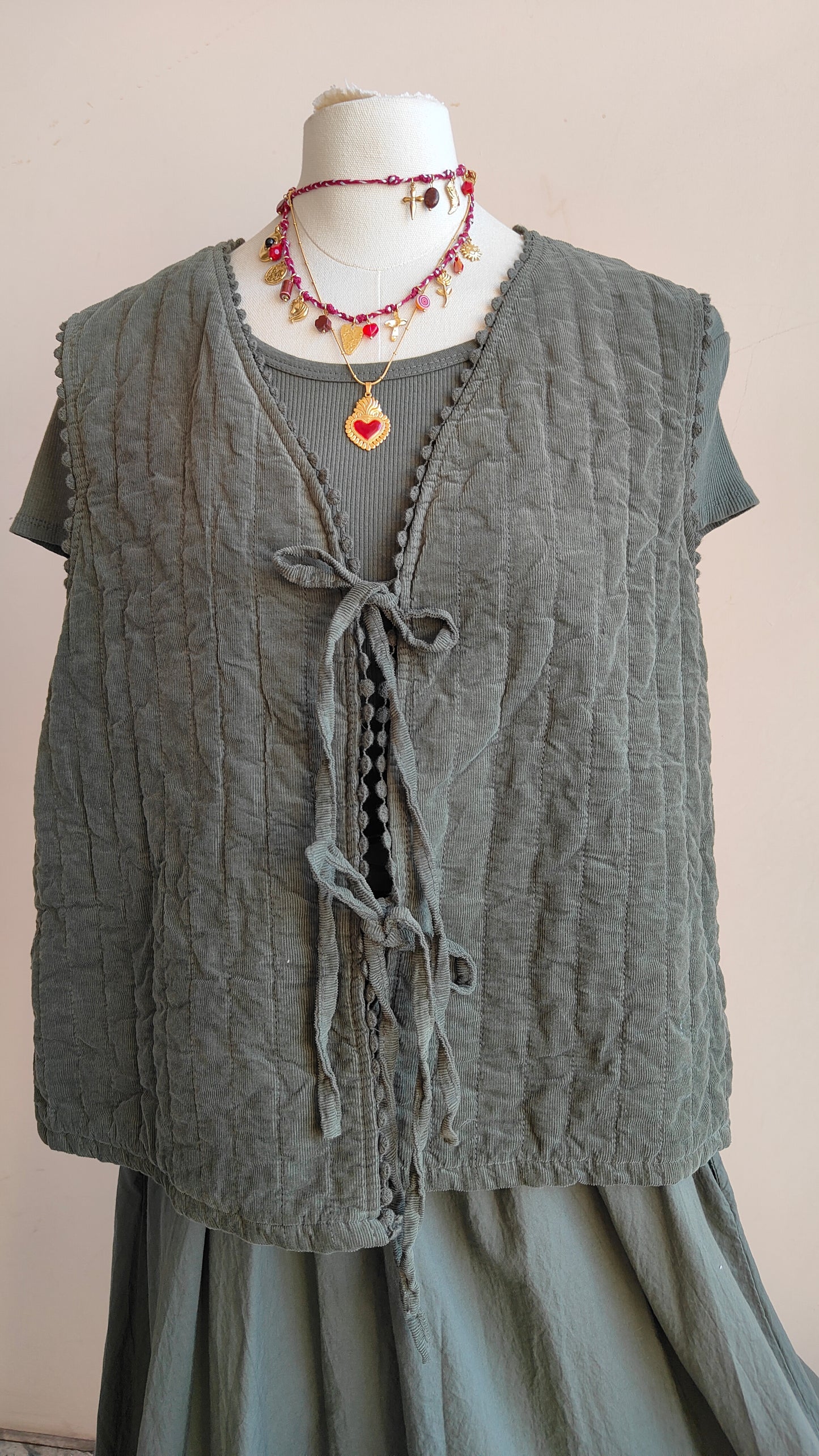 Gilet Trapuntato in Cotone