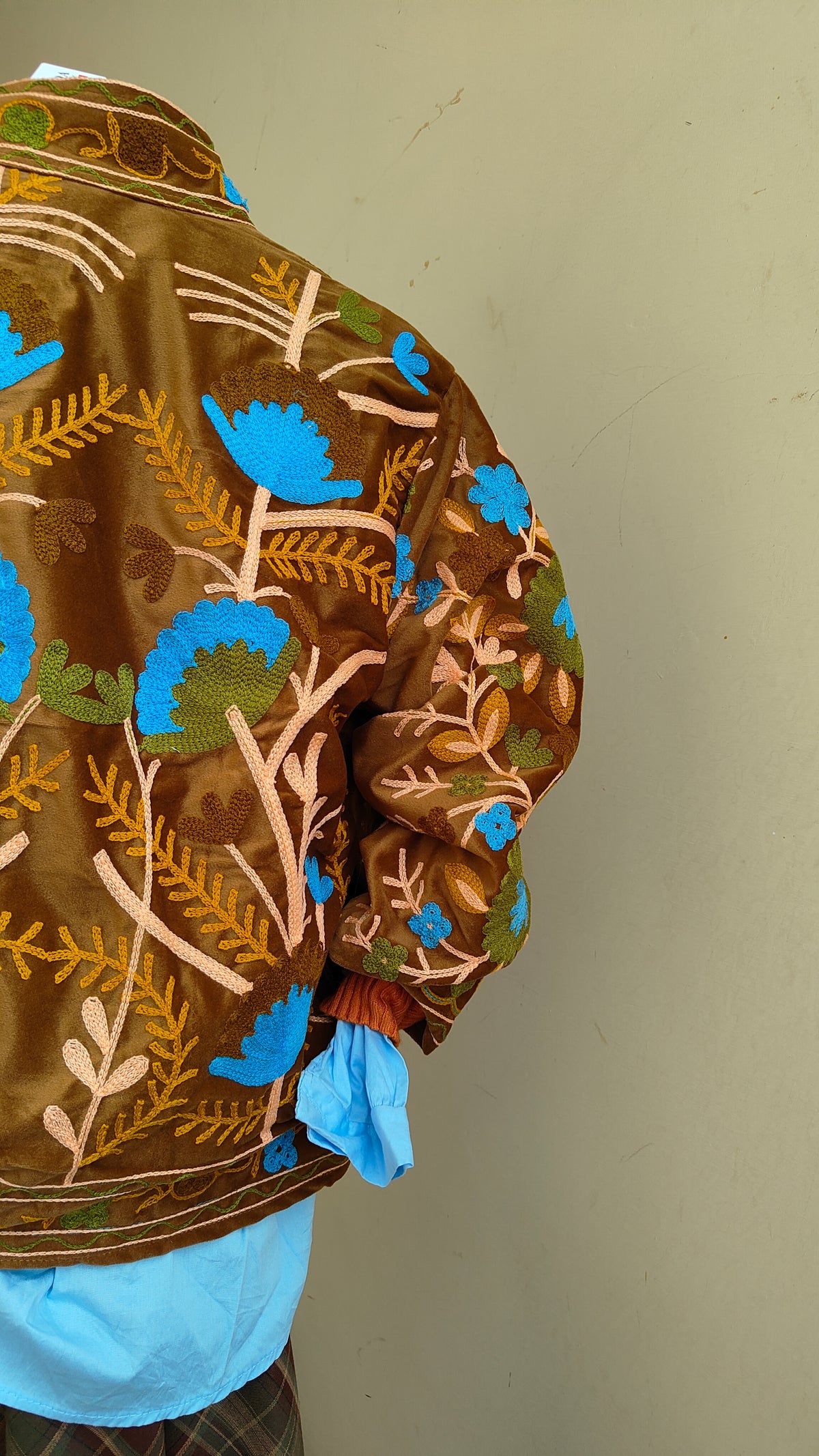 Giacca Boho con Tasche Laterali