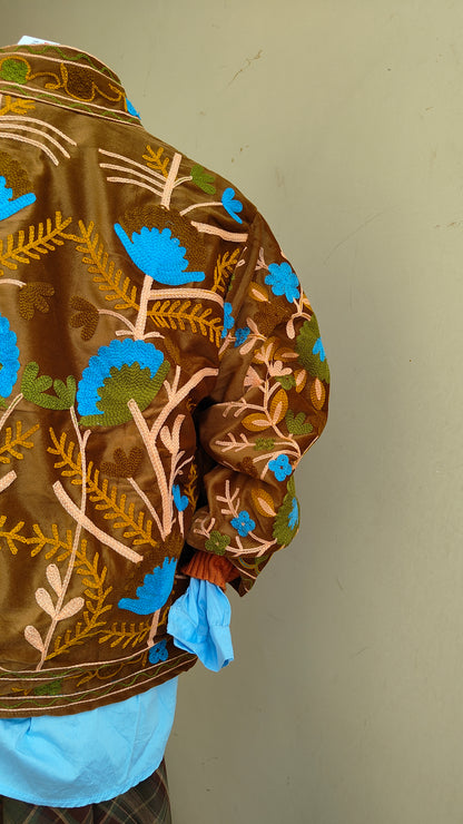 Giacca Boho con Tasche Laterali