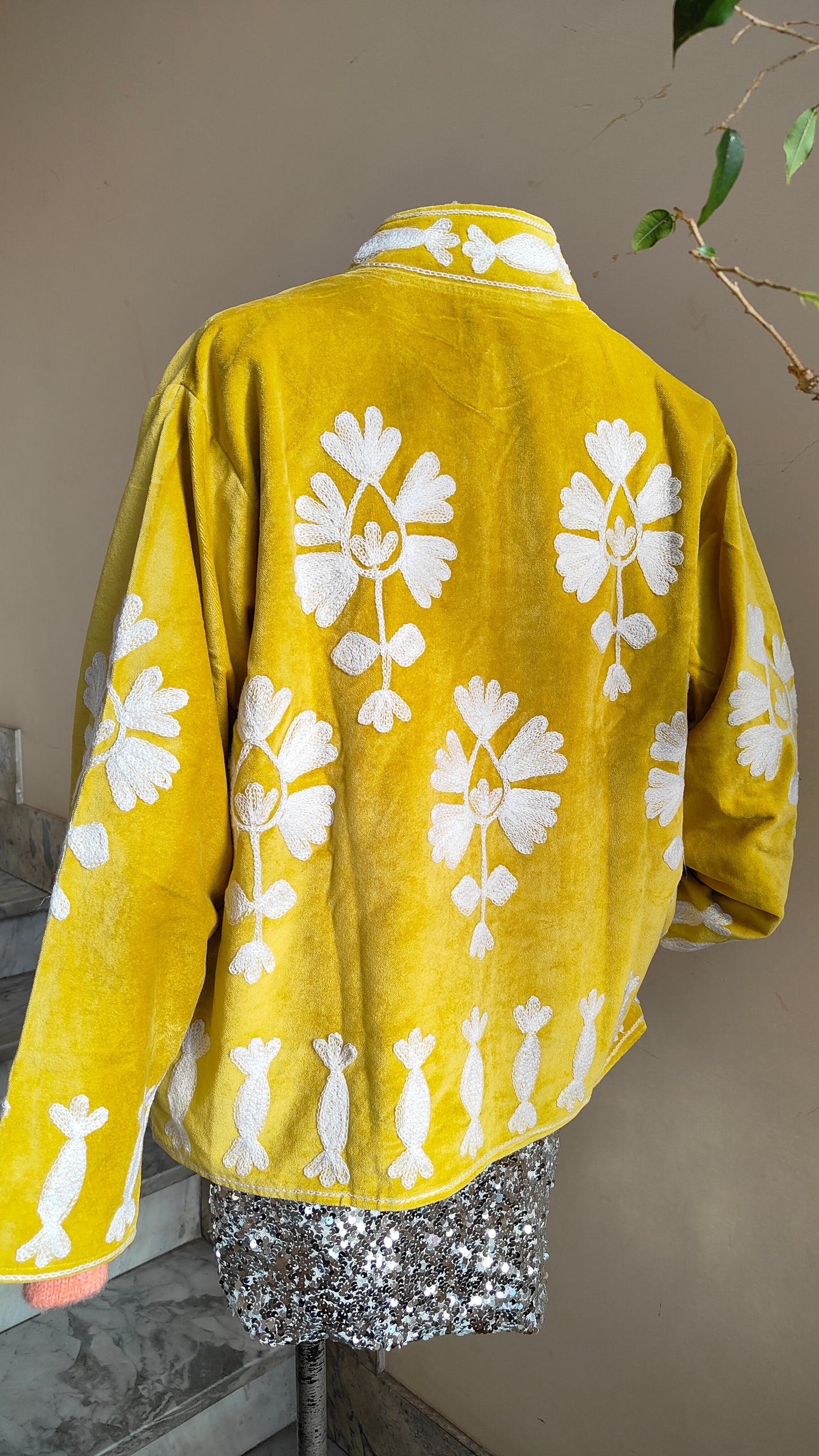 Giacca Boho con Tasche Laterali