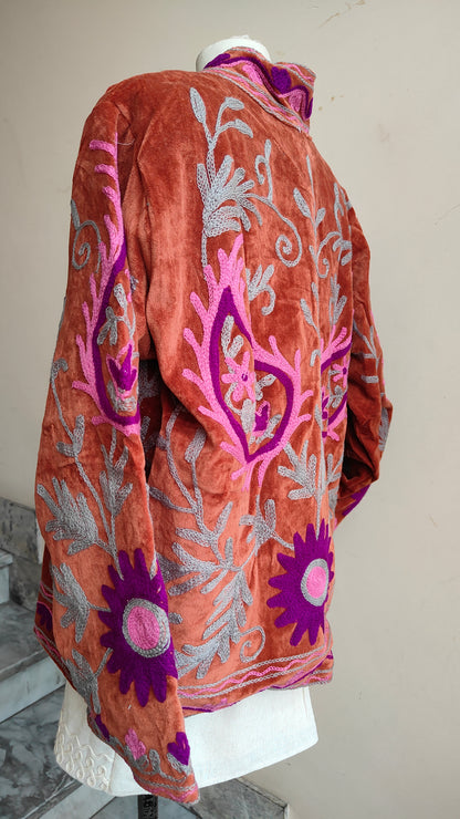 Giacca Boho con Tasche Laterali