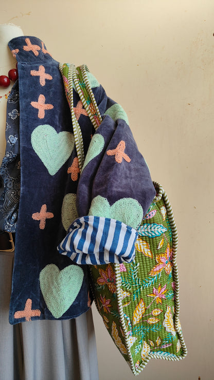 Giacca Boho con Tasche Laterali