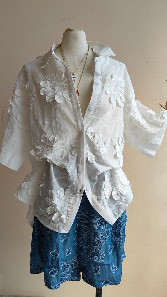 Camicia Fiore di Cotone