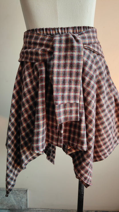 COMPLETO CHECK – CAMICIA & GONNA ASIMMETRICA