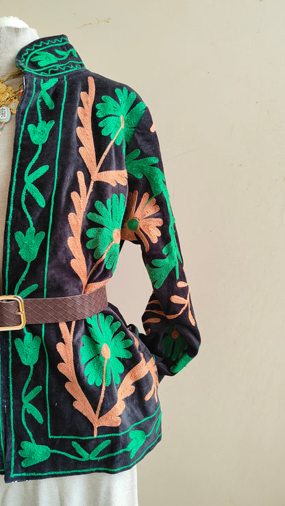 Giacca Boho con Tasche Laterali