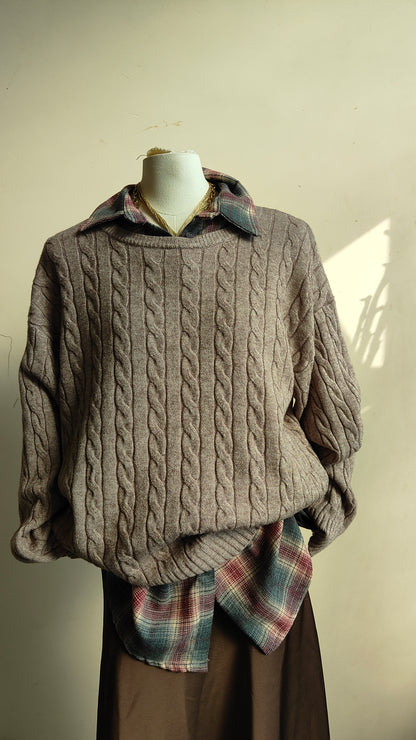 Camicia Tartan Oversize