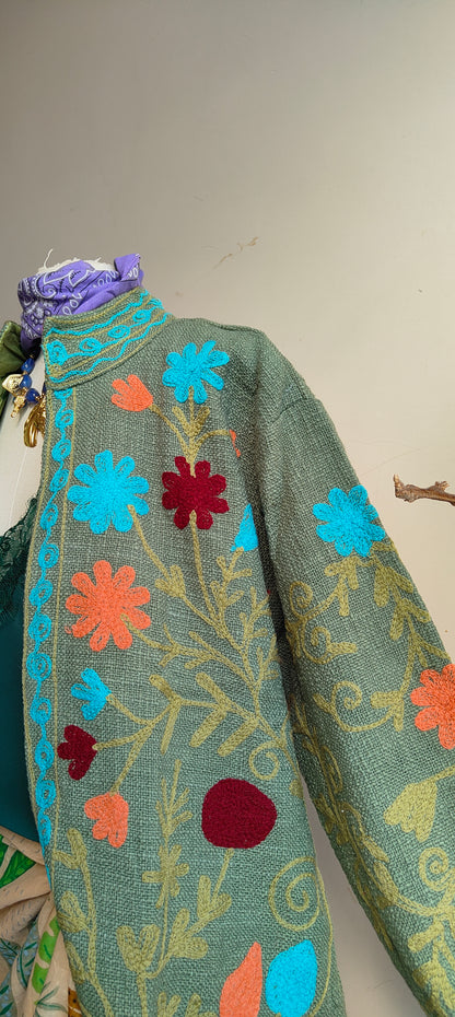 Giacca Boho tasche Canapa