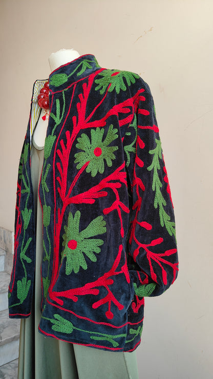 Giacca Boho con Tasche Laterali