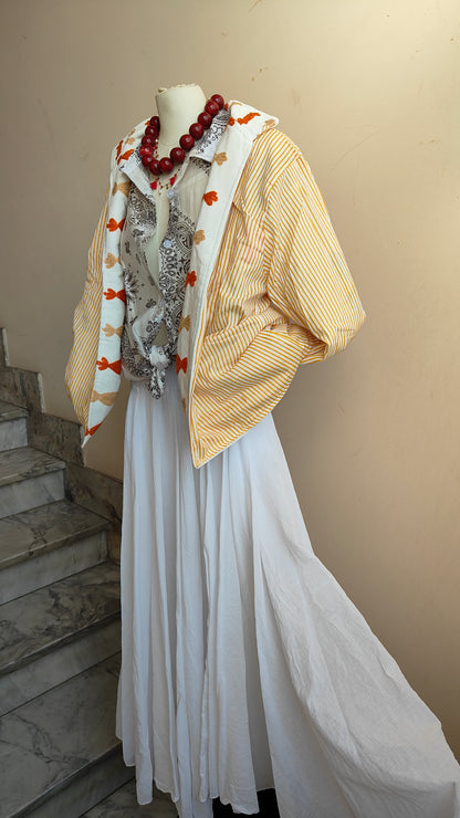 Giacca Boho con Tasche Laterali