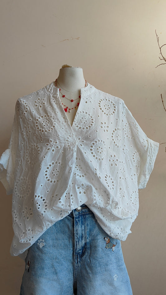 Camicia Broderie Fleur