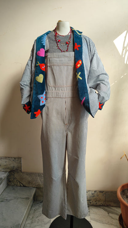 Giacca Boho con Tasche Laterali
