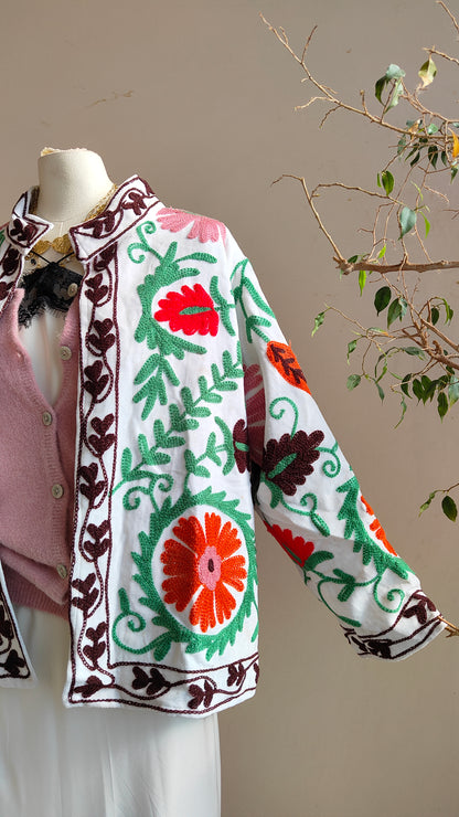 Giacca Boho con Tasche Laterali