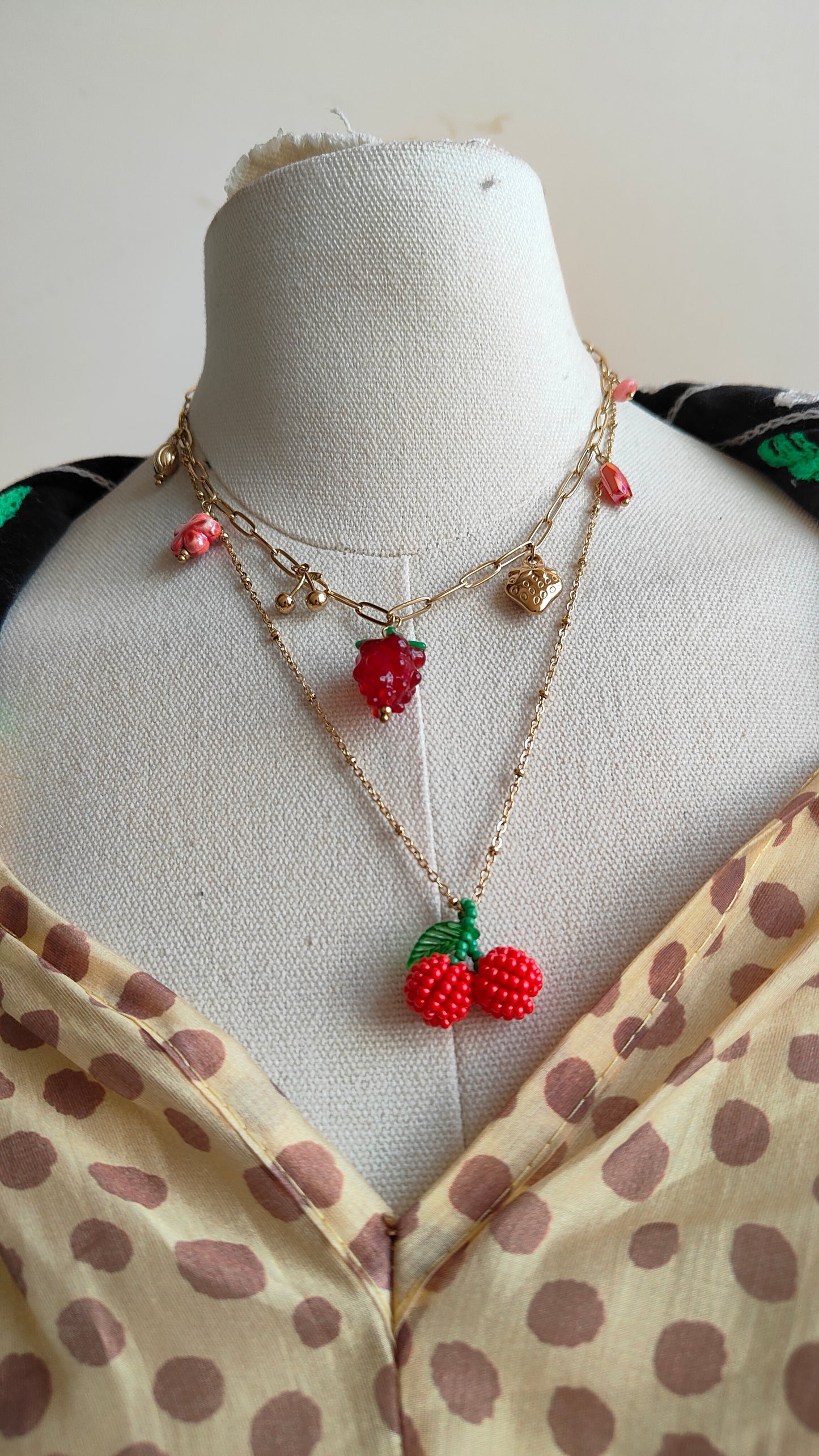 Collana set Lampone