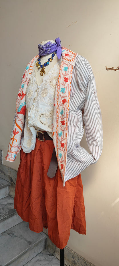 Giacca Boho tasche Canapa