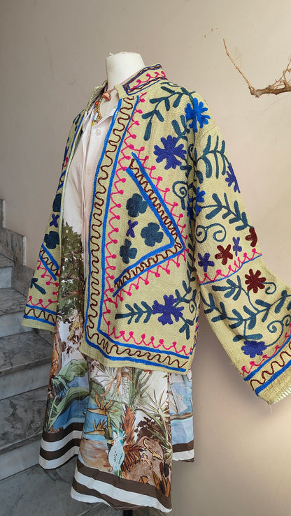 Giacca Boho tasche Canapa