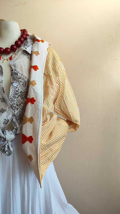 Giacca Boho con Tasche Laterali
