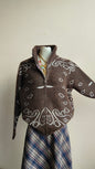 Cardigan Paisley Zip