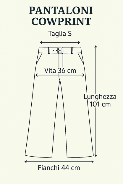 Pantaloni Cowprint