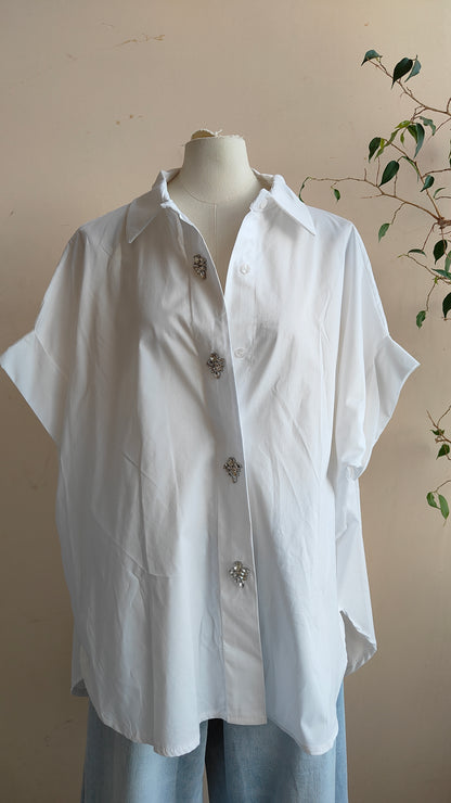 Camicia bottoni gioiello
