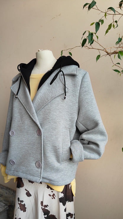 Giacca neoprene cappuccio