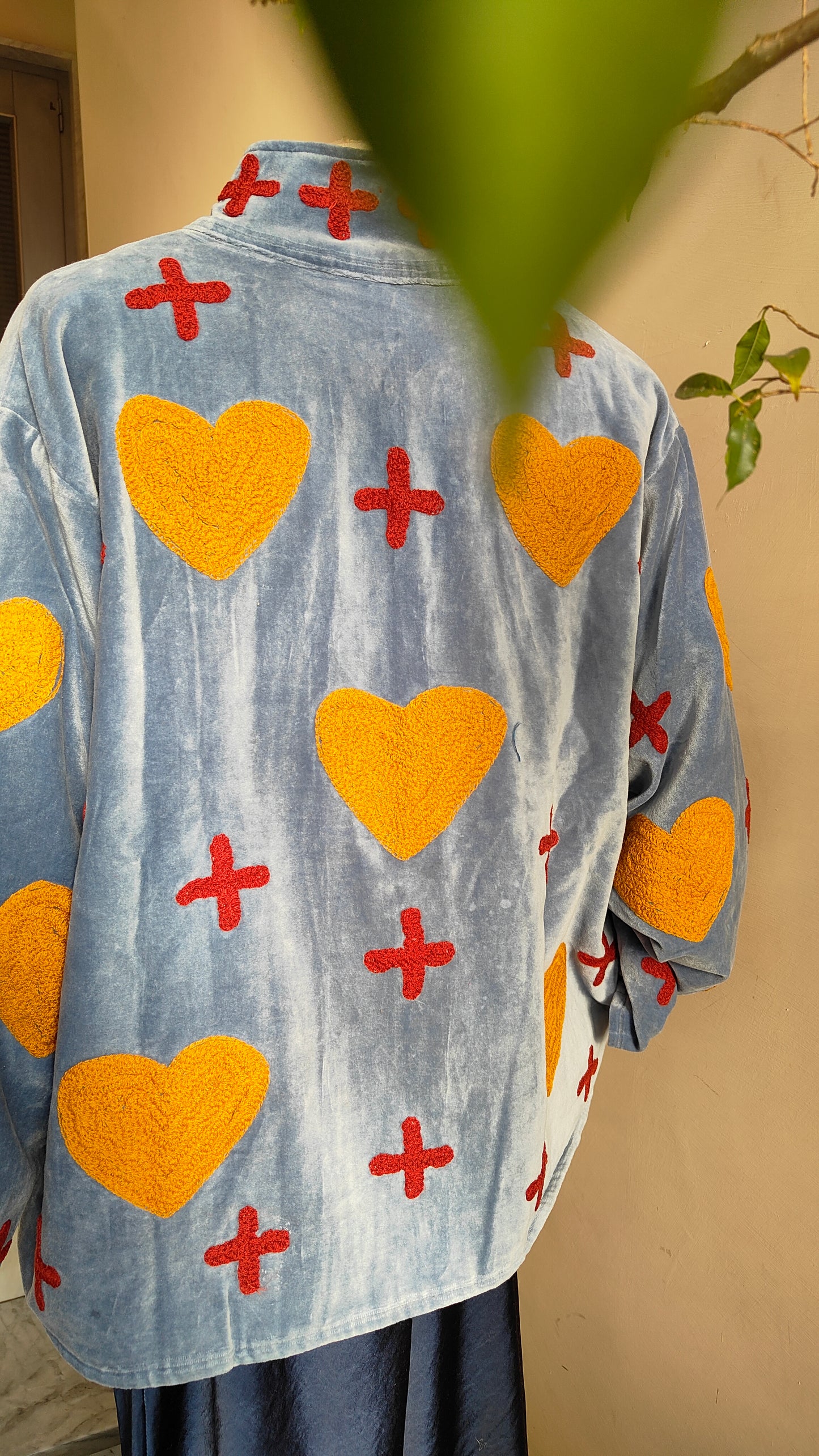 Giacca Boho con Tasche Laterali