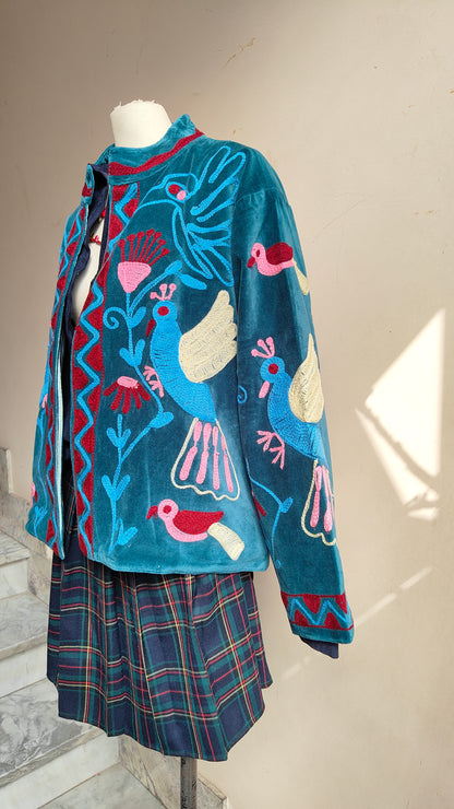 Giacca Boho con Tasche Laterali