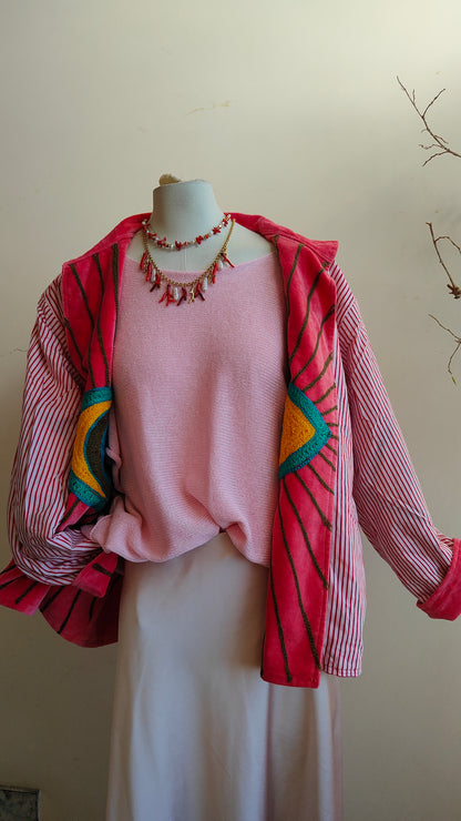 Giacca Boho con Tasche Laterali
