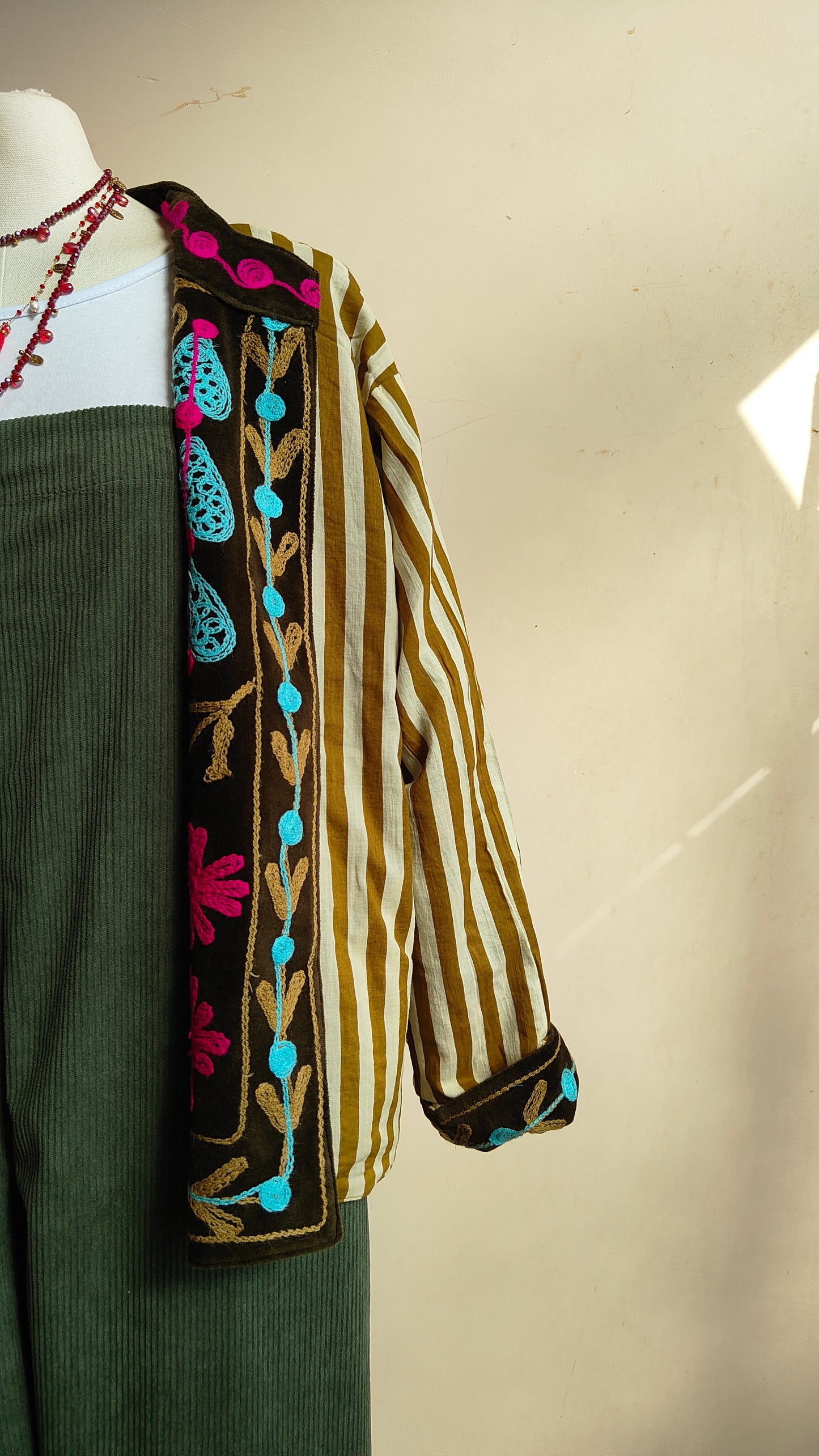 Giacca Boho con Tasche Laterali