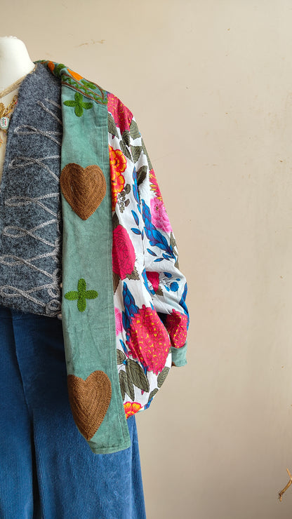 Giacca Boho con Tasche Laterali