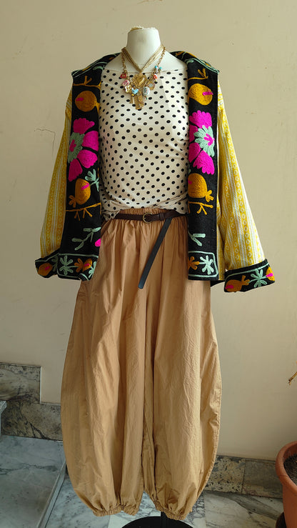 Giacca Boho con Tasche Laterali