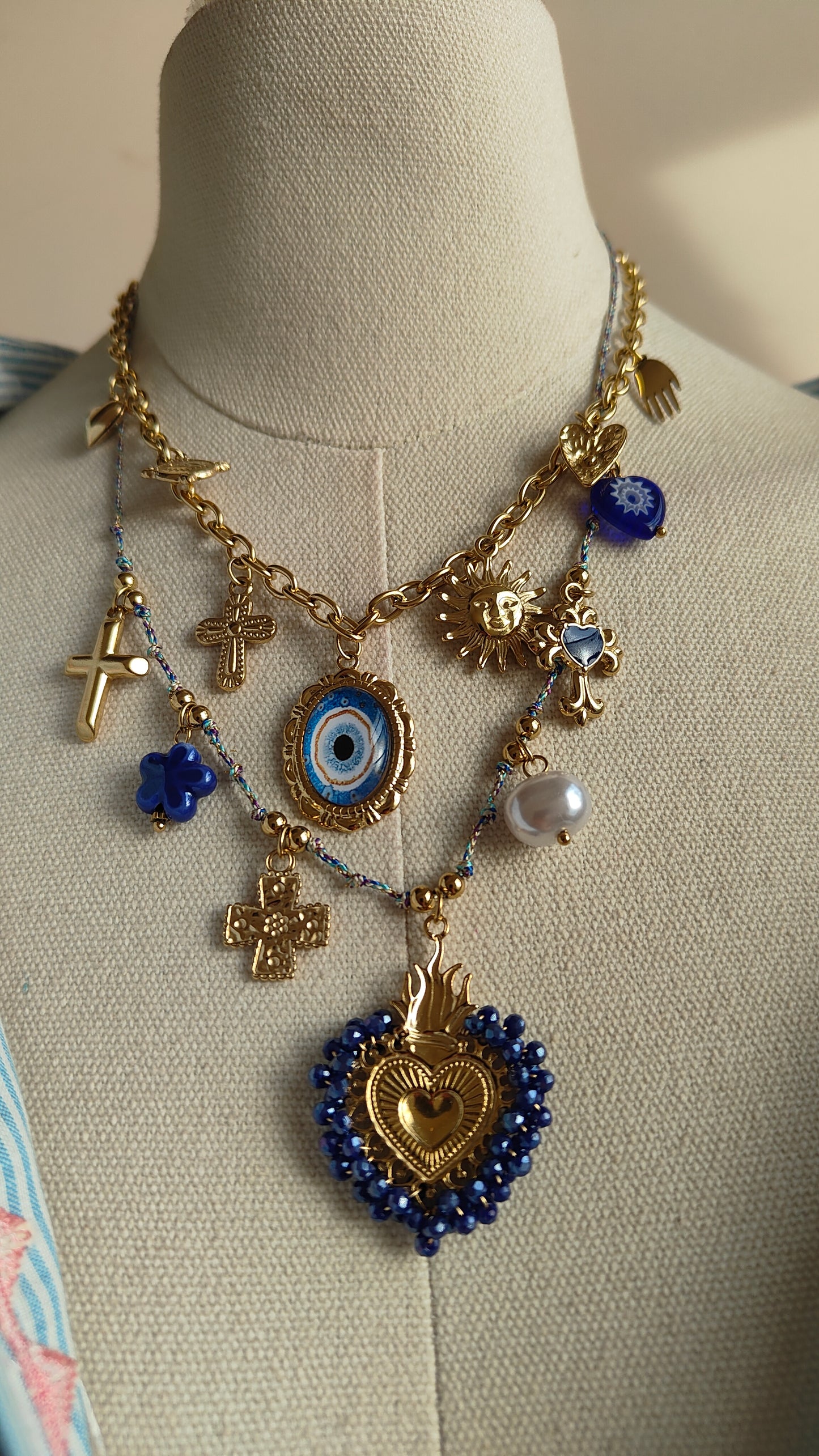 Collane Amuleto Blu
