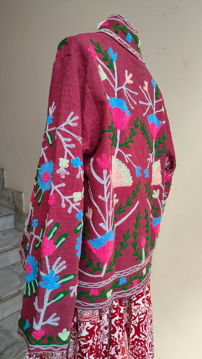Giacca Boho tasche Canapa