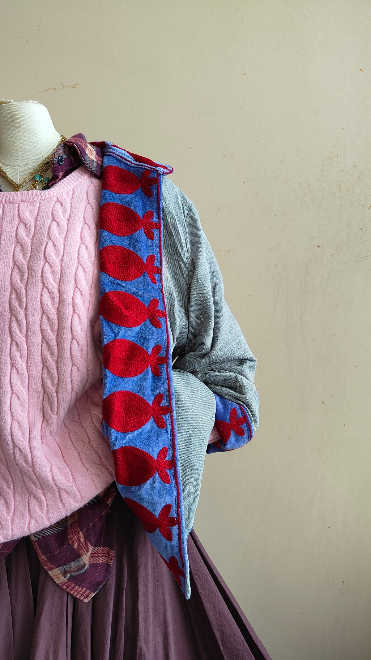 Giacca Boho con Tasche Laterali