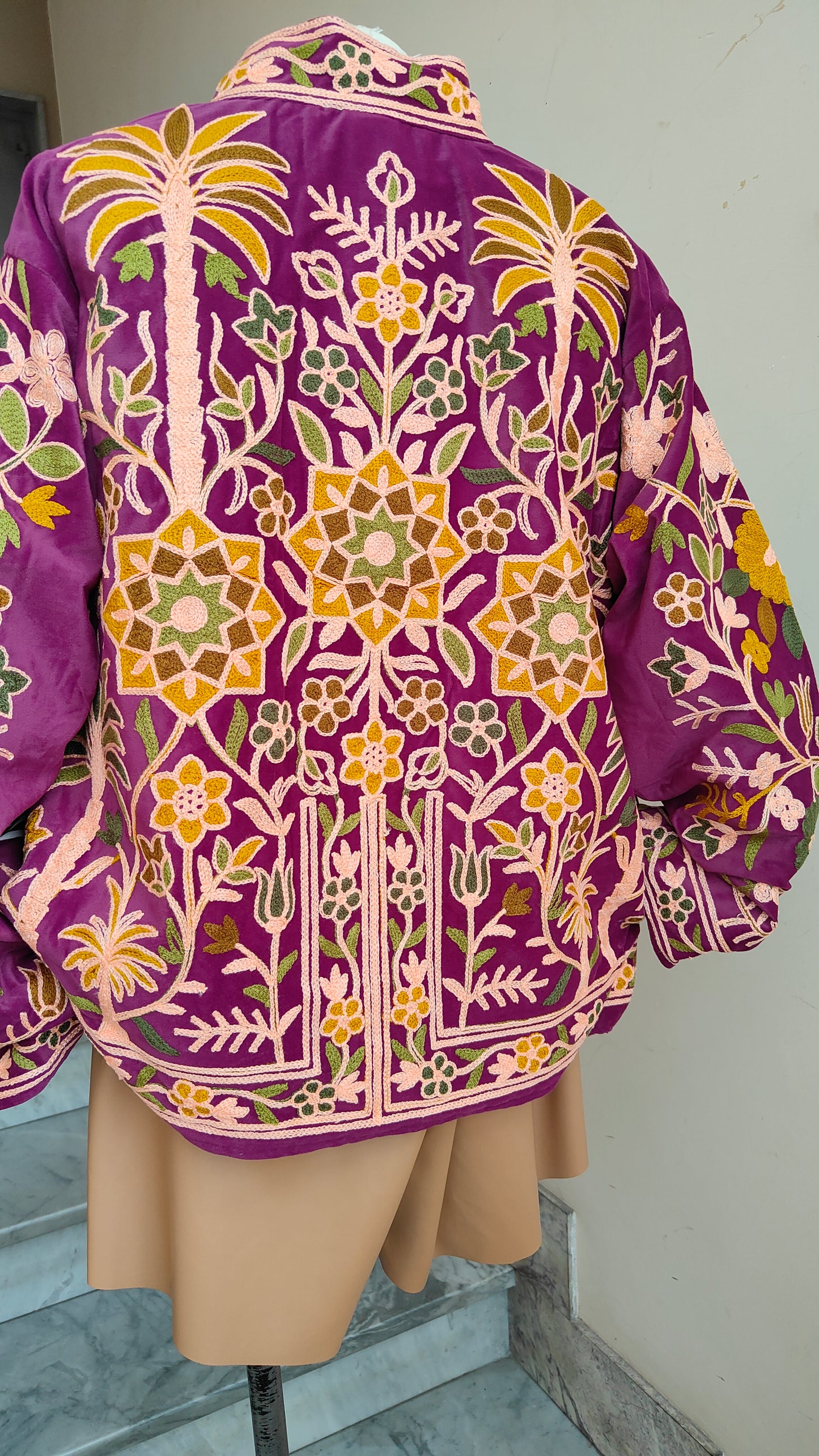 Giacca Boho con Tasche Laterali