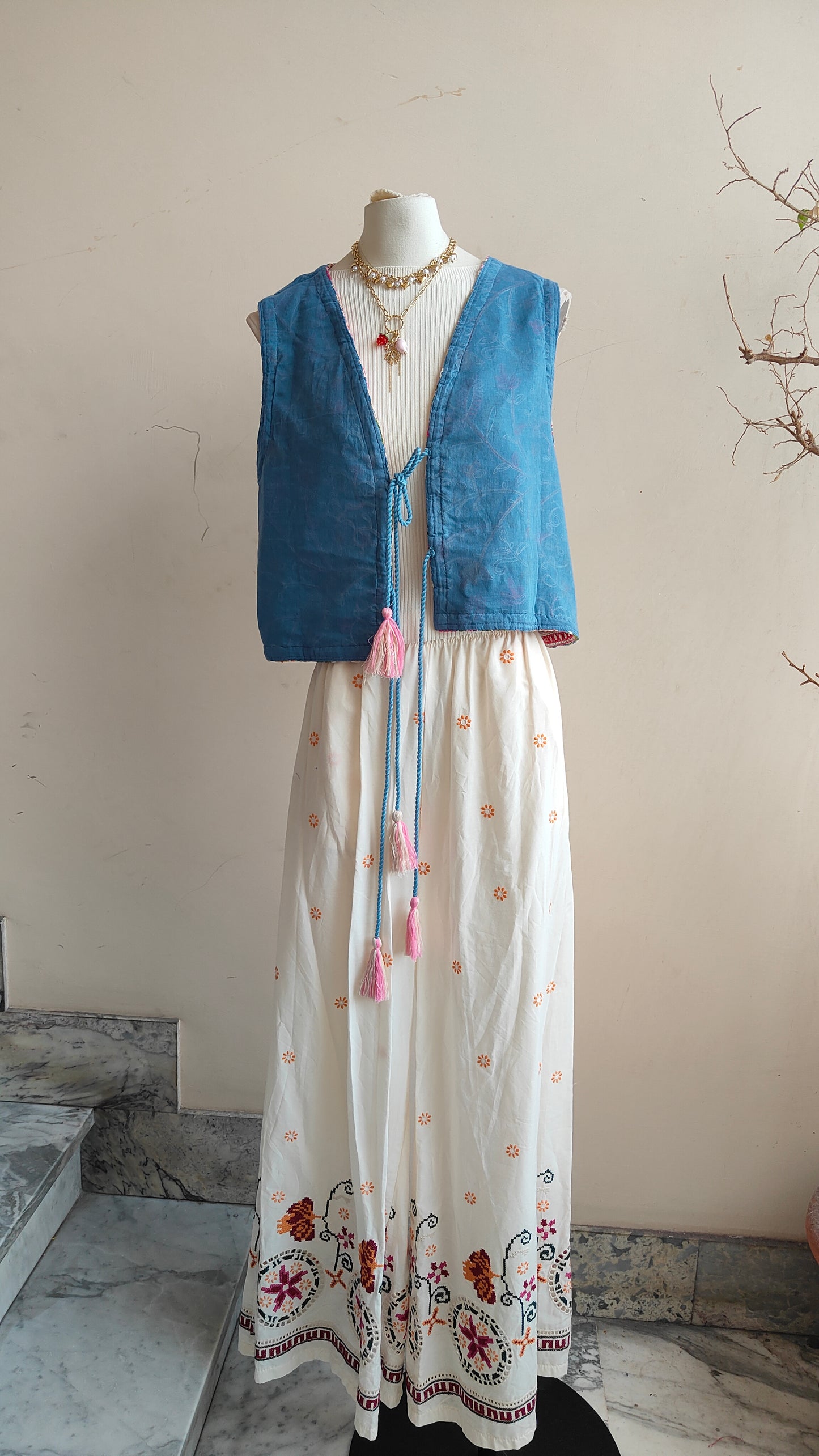 Gilet Reversibile Intreccio