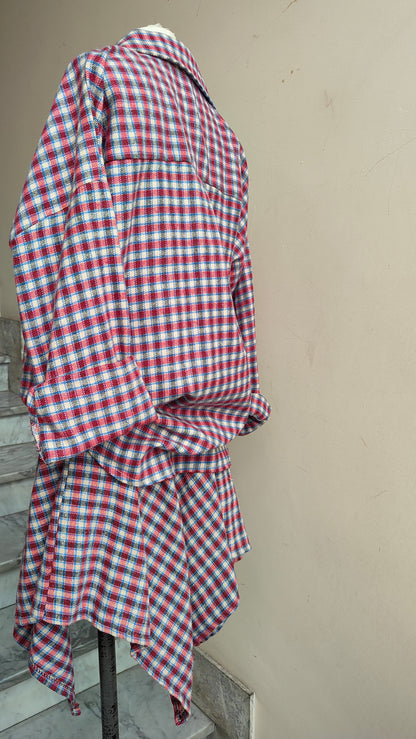 COMPLETO CHECK – CAMICIA & GONNA ASIMMETRICA