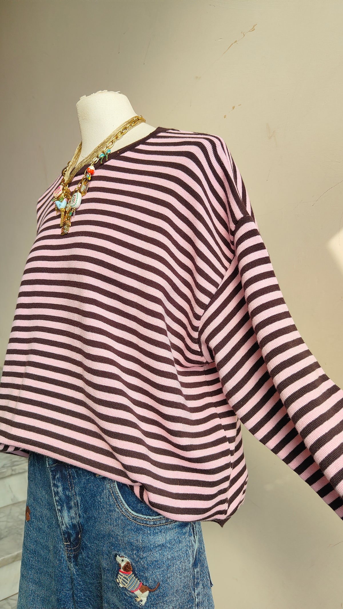 Maglia Over a Righe