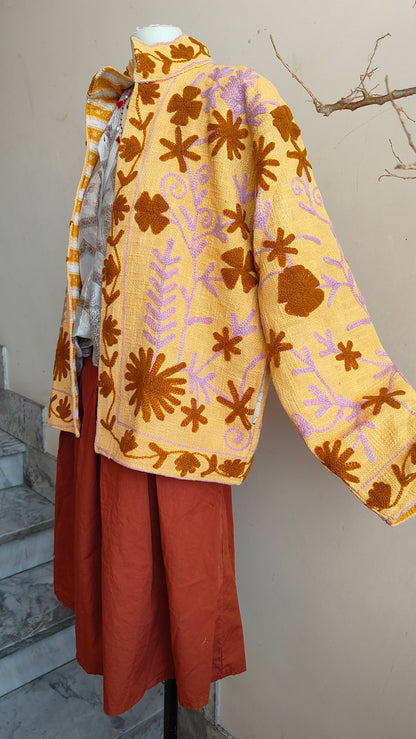Giacca Boho tasche Canapa