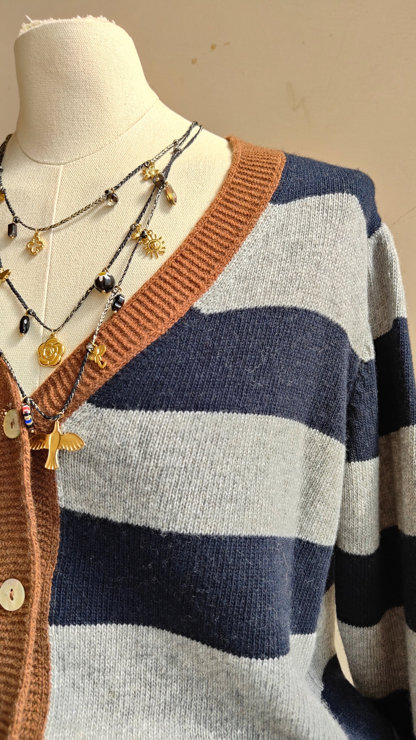 Cardigan Riviera a righe